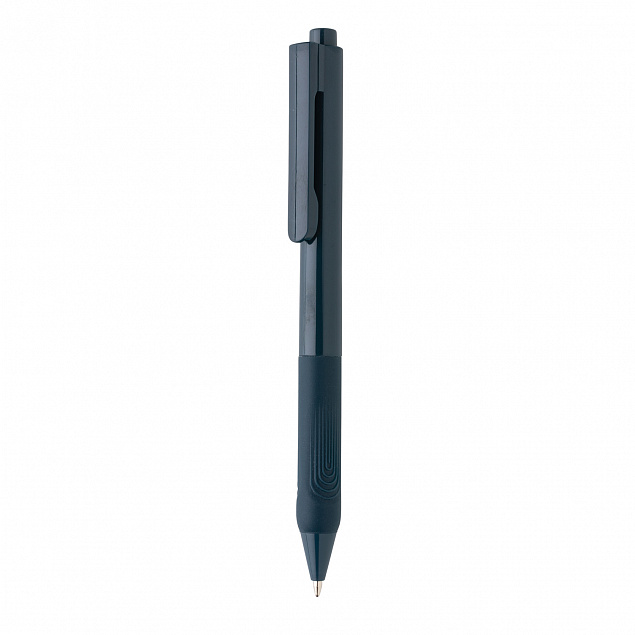 Ручка X9 с глянцевым корпусом и силиконовым грипом с логотипом в Ставрополе заказать по выгодной цене в кибермаркете AvroraStore