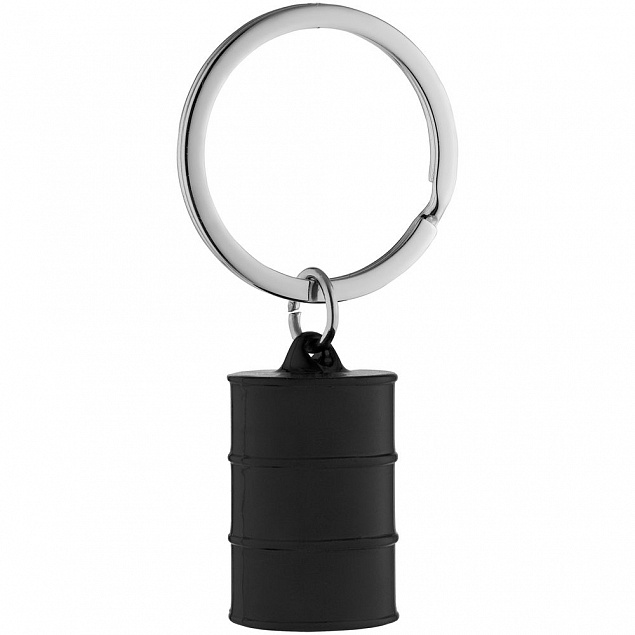Брелок Barrel, черный с логотипом в Ставрополе заказать по выгодной цене в кибермаркете AvroraStore