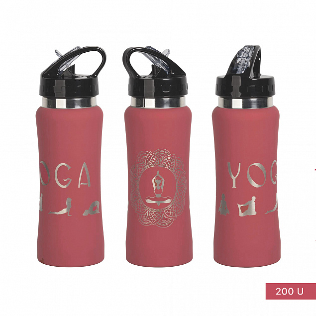 Бутылка для воды "Индиана" 600 мл, покрытие soft touch с логотипом в Ставрополе заказать по выгодной цене в кибермаркете AvroraStore