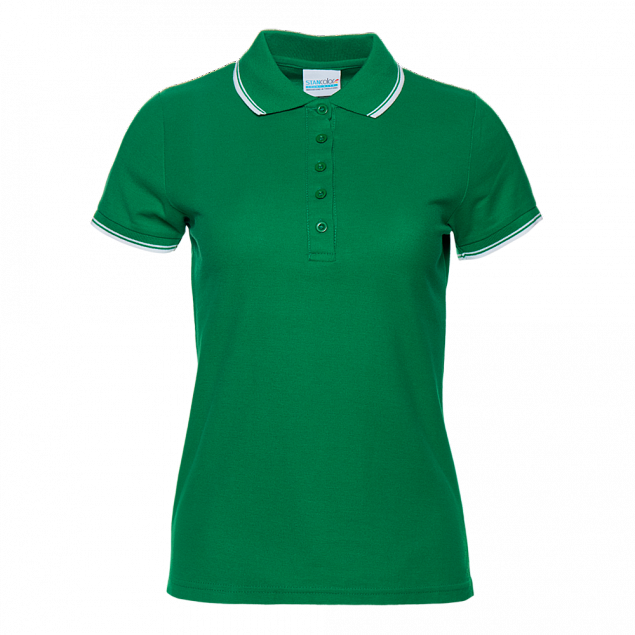 Рубашка поло Рубашка 04BK Зелёный с логотипом в Ставрополе заказать по выгодной цене в кибермаркете AvroraStore