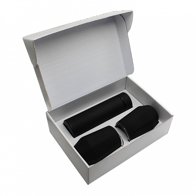 Набор Hot Box E2 софт-тач EDGE CO12s white (черный) с логотипом в Ставрополе заказать по выгодной цене в кибермаркете AvroraStore