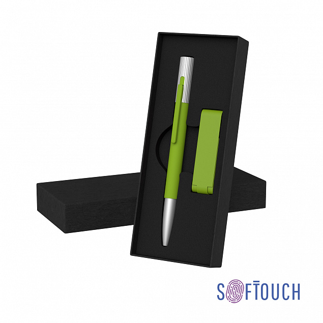 Набор ручка "Clas" + флеш-карта "Case" 8 Гб в футляре, покрытие soft touch с логотипом в Ставрополе заказать по выгодной цене в кибермаркете AvroraStore