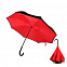Зонт-трость механический  Chaplin, черно-красный-S с логотипом в Ставрополе заказать по выгодной цене в кибермаркете AvroraStore