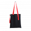 Шопер Superbag black (чёрный с красным) с логотипом в Ставрополе заказать по выгодной цене в кибермаркете AvroraStore