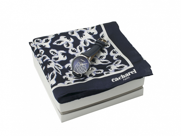 Подарочный набор: часы наручные женские, шелковый платок с логотипом в Ставрополе заказать по выгодной цене в кибермаркете AvroraStore
