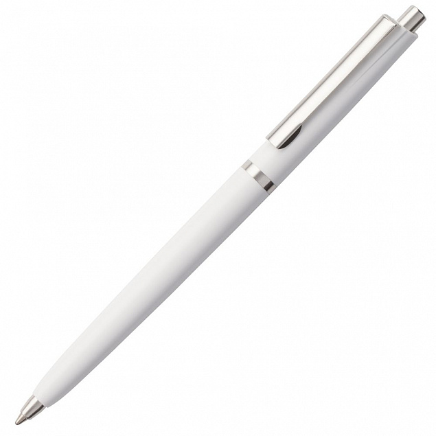 Ручка шариковая Classic, белая с логотипом в Ставрополе заказать по выгодной цене в кибермаркете AvroraStore