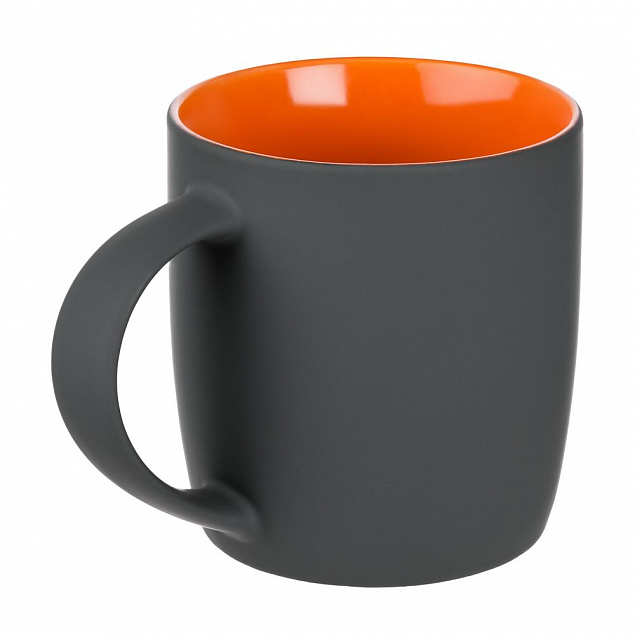 Кружка Surprise Touch c покрытием софт-тач, оранжевая с логотипом в Ставрополе заказать по выгодной цене в кибермаркете AvroraStore