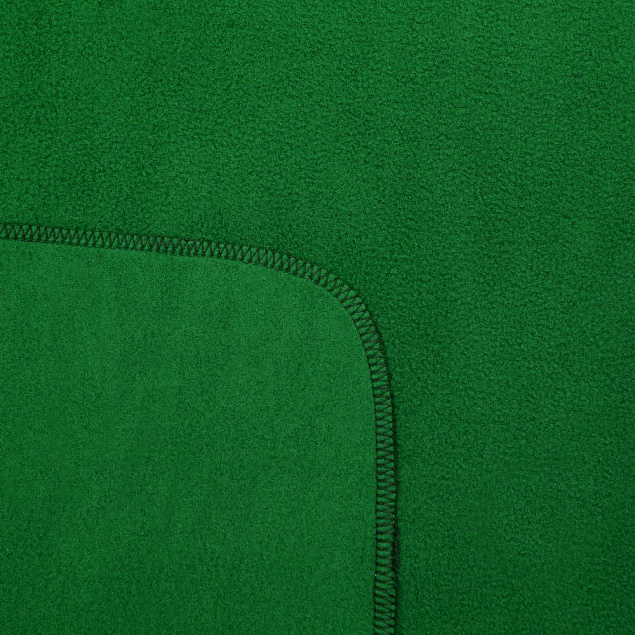 Флисовый плед Warm&Peace XL, зеленый с логотипом в Ставрополе заказать по выгодной цене в кибермаркете AvroraStore