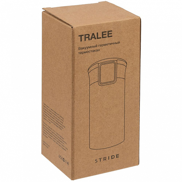 Термостакан Tralee, белый с логотипом в Ставрополе заказать по выгодной цене в кибермаркете AvroraStore