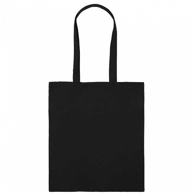 Холщовая сумка Basic 105, черная с логотипом в Ставрополе заказать по выгодной цене в кибермаркете AvroraStore