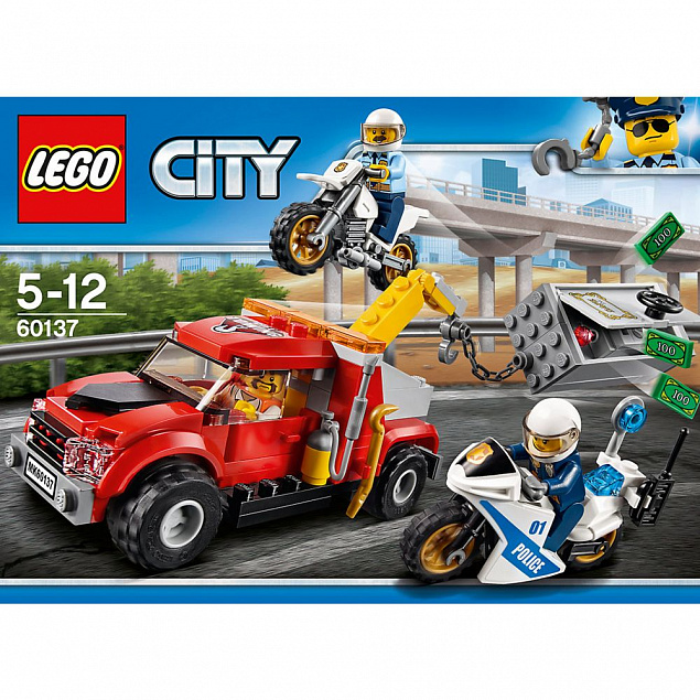 Конструктор «LEGO City. Побег на буксировщике» с логотипом в Ставрополе заказать по выгодной цене в кибермаркете AvroraStore