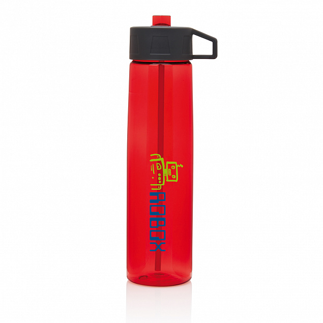 Бутылка для воды Tritan с трубочкой, 750 мл с логотипом в Ставрополе заказать по выгодной цене в кибермаркете AvroraStore