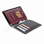 Обложка для паспорта Quebec с защитой от сканирования RFID, черный с логотипом в Ставрополе заказать по выгодной цене в кибермаркете AvroraStore