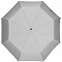 Зонт складной Manifest со светоотражающим куполом, серый с логотипом в Ставрополе заказать по выгодной цене в кибермаркете AvroraStore