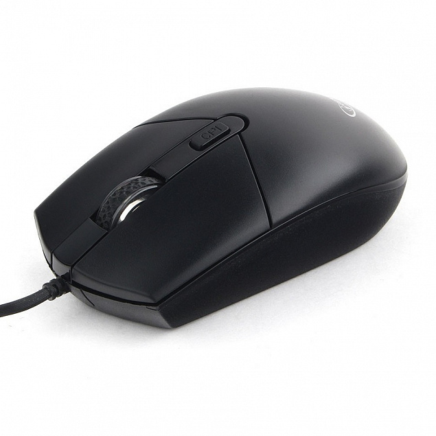 Мышь проводная Gembird MOP-500H, с подогревом, черная с логотипом в Ставрополе заказать по выгодной цене в кибермаркете AvroraStore