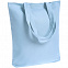 Холщовая сумка Avoska, голубая с логотипом в Ставрополе заказать по выгодной цене в кибермаркете AvroraStore