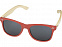 Sun Ray очки с бамбуковой оправой, красный с логотипом в Ставрополе заказать по выгодной цене в кибермаркете AvroraStore