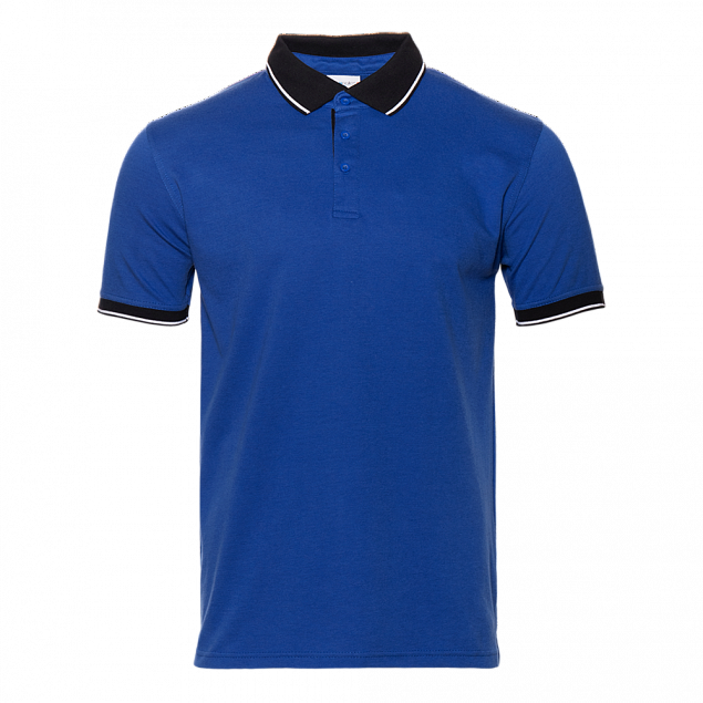 Рубашка поло StanContrast Синий с логотипом в Ставрополе заказать по выгодной цене в кибермаркете AvroraStore