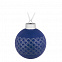 Елочный шар Queen, 8 см, синий с логотипом в Ставрополе заказать по выгодной цене в кибермаркете AvroraStore