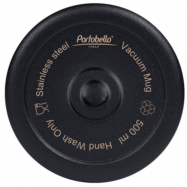 Термокружка вакуумная Portobello, Twist, 600 ml, черная с логотипом в Ставрополе заказать по выгодной цене в кибермаркете AvroraStore