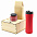 Подарочный набор Ирвин, красный (черный чай, мед с фундуком и какао) с логотипом в Ставрополе заказать по выгодной цене в кибермаркете AvroraStore