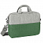 Конференц-сумка BEAM NOTE, серый/зеленый, 39х30х6.5 см, ткань верха:100% полиамид, под-д:100%полиэст с логотипом в Ставрополе заказать по выгодной цене в кибермаркете AvroraStore