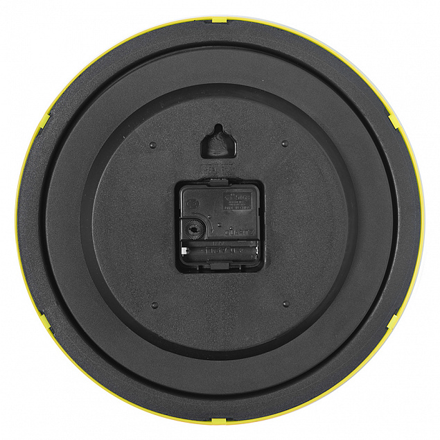 Часы настенные "ПРОМО" разборные; желтый,  D28,5 см; пластик с логотипом в Ставрополе заказать по выгодной цене в кибермаркете AvroraStore