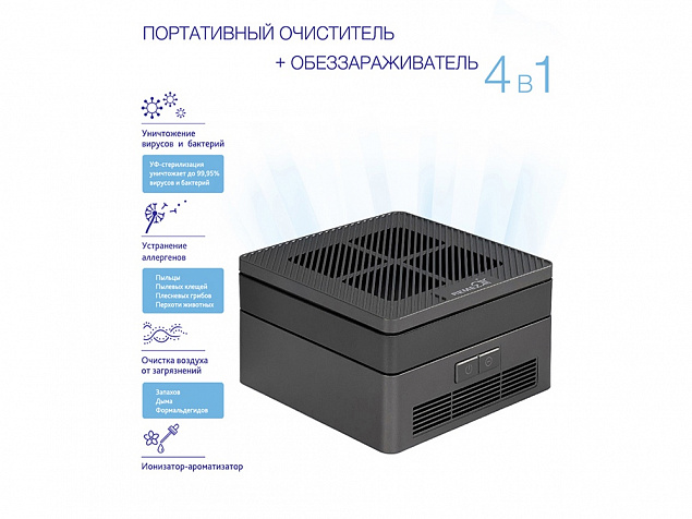 Многофункциональный очиститель, обеззараживатель 4 в 1 с логотипом в Ставрополе заказать по выгодной цене в кибермаркете AvroraStore