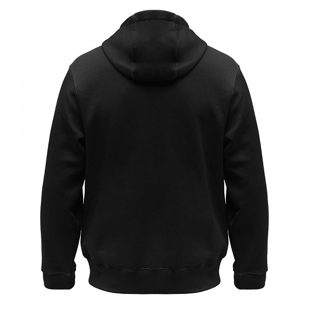 Толстовка мужская Hooded Full Zip черная с логотипом в Ставрополе заказать по выгодной цене в кибермаркете AvroraStore