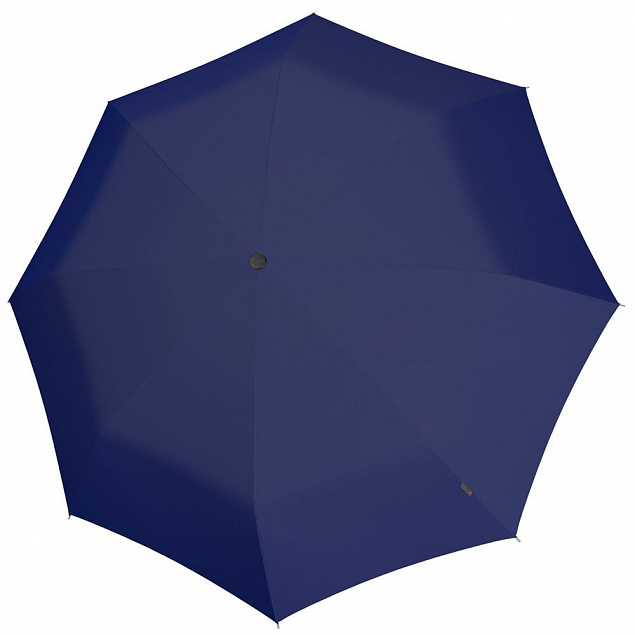 Складной зонт U.090, синий с логотипом в Ставрополе заказать по выгодной цене в кибермаркете AvroraStore