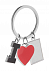 Брелок LOVE, серебристый с логотипом в Ставрополе заказать по выгодной цене в кибермаркете AvroraStore