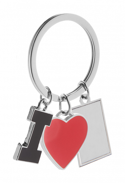 Брелок LOVE, серебристый с логотипом в Ставрополе заказать по выгодной цене в кибермаркете AvroraStore