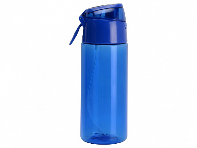 Спортивная бутылка с пульверизатором Spray, 600мл, Waterline, синий с логотипом в Ставрополе заказать по выгодной цене в кибермаркете AvroraStore