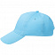 Бейсболка Convention, голубая с логотипом в Ставрополе заказать по выгодной цене в кибермаркете AvroraStore
