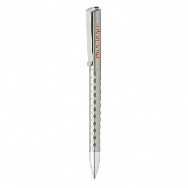 Ручка X3.1, серый с логотипом в Ставрополе заказать по выгодной цене в кибермаркете AvroraStore