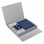 Коробка Status под ежедневник, аккумулятор и ручку, серебристая с логотипом в Ставрополе заказать по выгодной цене в кибермаркете AvroraStore