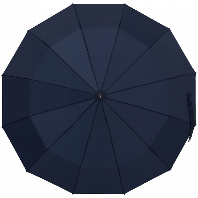Зонт складной Fiber Magic Major, темно-синий с логотипом в Ставрополе заказать по выгодной цене в кибермаркете AvroraStore