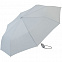 Зонт складной AOC, светло-серый с логотипом в Ставрополе заказать по выгодной цене в кибермаркете AvroraStore