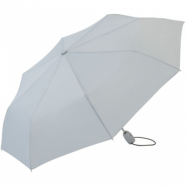 Зонт складной AOC, светло-серый с логотипом в Ставрополе заказать по выгодной цене в кибермаркете AvroraStore