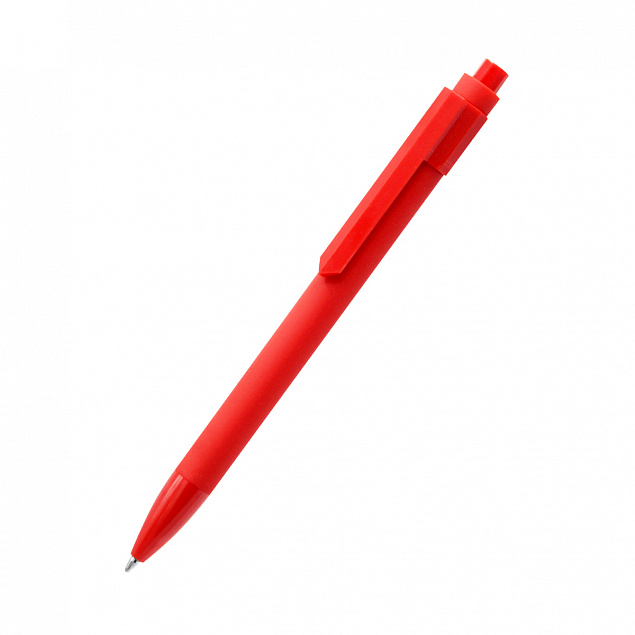 Ручка шариковая Pit Soft - Красный PP с логотипом в Ставрополе заказать по выгодной цене в кибермаркете AvroraStore