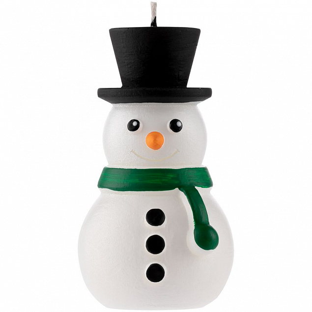 Свеча Home Lights, снеговик с логотипом в Ставрополе заказать по выгодной цене в кибермаркете AvroraStore