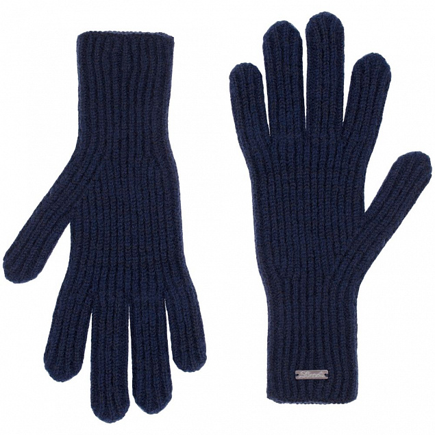 Перчатки Bernard, темно-синие с логотипом в Ставрополе заказать по выгодной цене в кибермаркете AvroraStore