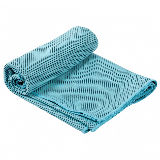 Охлаждающее полотенце Weddell, голубое с логотипом в Ставрополе заказать по выгодной цене в кибермаркете AvroraStore