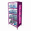 Стеллаж под 8 бутылок воды с рекламным полем, фиолетовый с логотипом в Ставрополе заказать по выгодной цене в кибермаркете AvroraStore