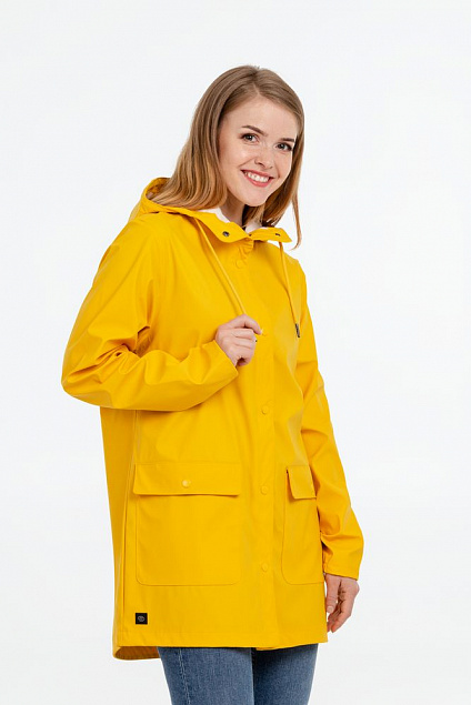 Дождевик женский Squall, желтый с логотипом в Ставрополе заказать по выгодной цене в кибермаркете AvroraStore