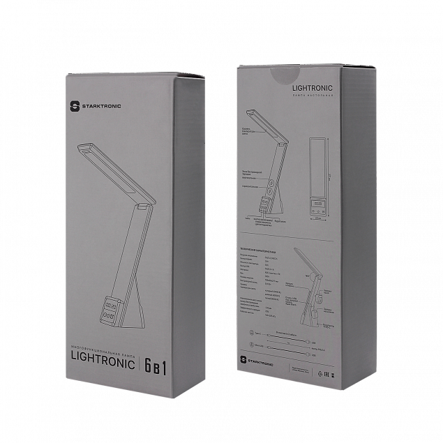 Многофункциональная лампа 6 в 1,  Lightronic (белый) с логотипом в Ставрополе заказать по выгодной цене в кибермаркете AvroraStore