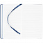 Блокнот Shall, синий, с белой бумагой с логотипом в Ставрополе заказать по выгодной цене в кибермаркете AvroraStore