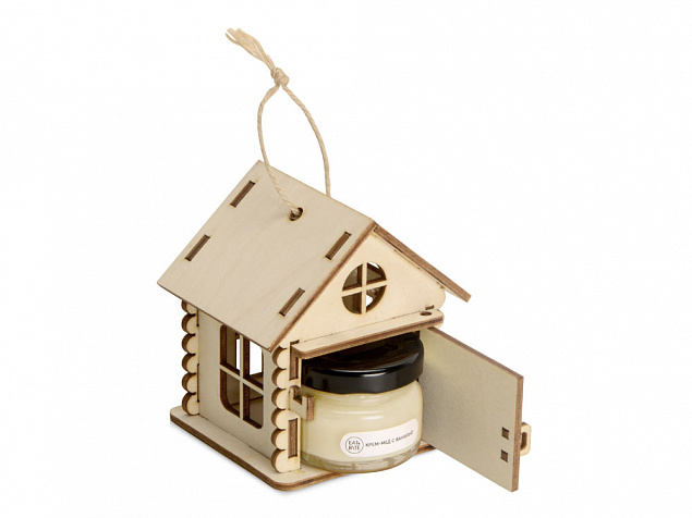 Подарочный набор Крем-мед в домике, крем-мед с ванилью 35 г с логотипом в Ставрополе заказать по выгодной цене в кибермаркете AvroraStore