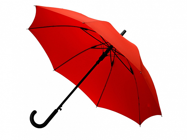 Зонт-трость полуавтомат Wetty с проявляющимся рисунком, красный с логотипом в Ставрополе заказать по выгодной цене в кибермаркете AvroraStore