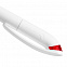 Ручка шариковая Beo Sport, белая с красным с логотипом в Ставрополе заказать по выгодной цене в кибермаркете AvroraStore
